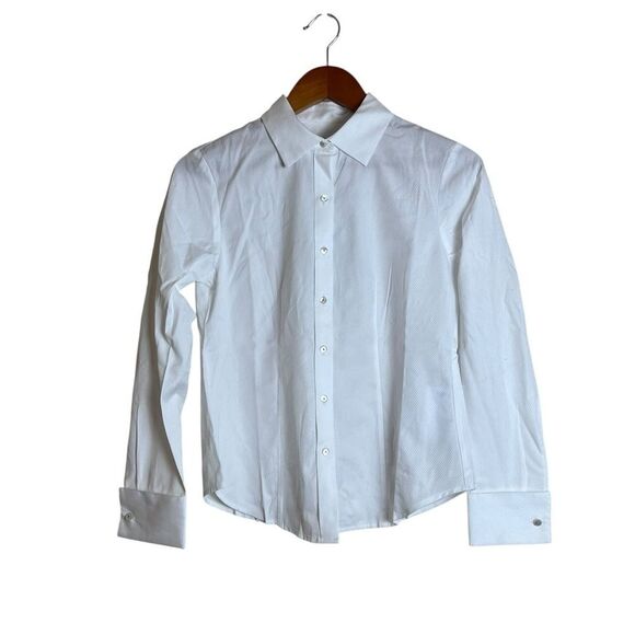 NWT! Talbots off white dress shirt. Size 4P - Picture 1 of 8
